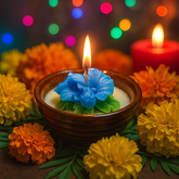 Ceramic Diya Candles – Set of 2