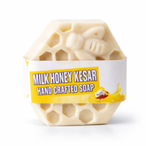 Milk, Honey & Kesar Handcrafted Soap
