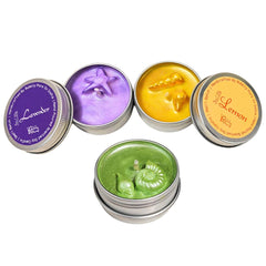 set of lavender and citrus tea candles