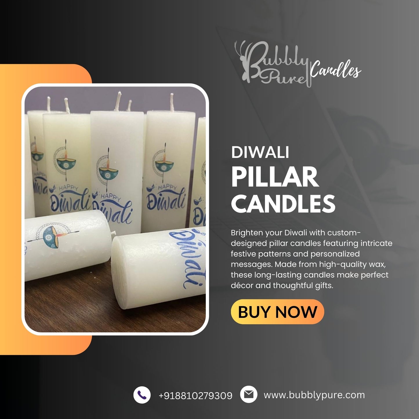 Designer Pillar Candles
