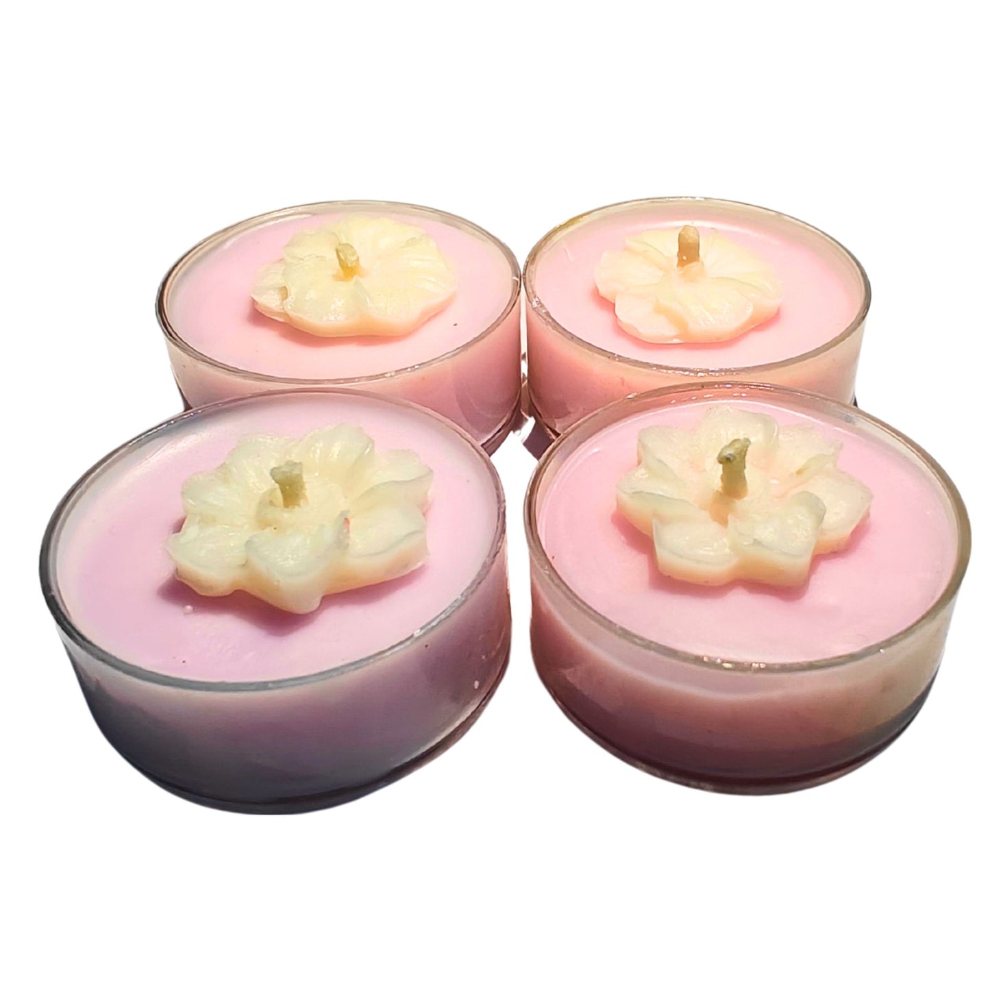 Designer Soy Wax Tea Candles Set of 4