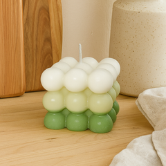 vegan large bubble candle