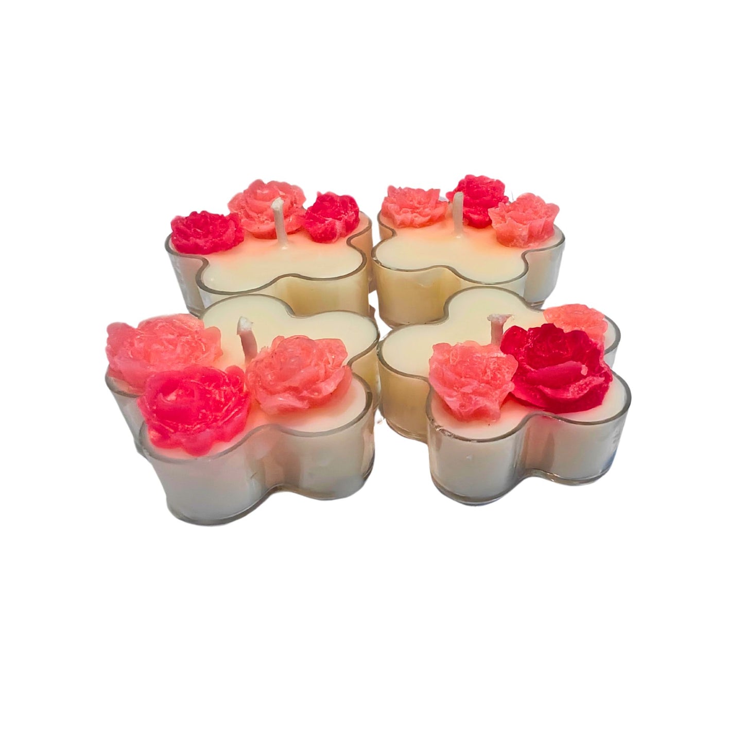 Designer Soy Wax Tea Candles Set of 4