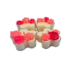 Designer Soy Wax Tea Candles Set of 4