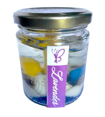front view of Sea Gel Candles