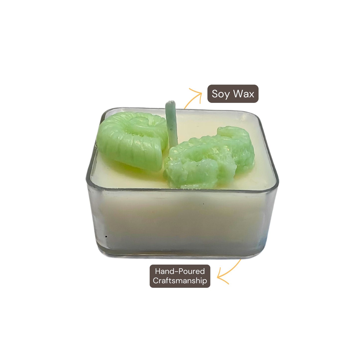 Designer Soy Wax Tea Candles Set of 4