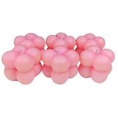 soy pink bubble candle