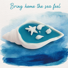 handcrafted Ceramic Sea Shell Candle