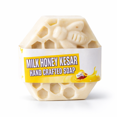 Milk, Honey & Kesar Handcrafted Soap