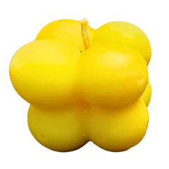 front view of Bubble citrus Candle