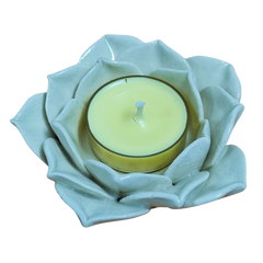 Ceramic lotus candle