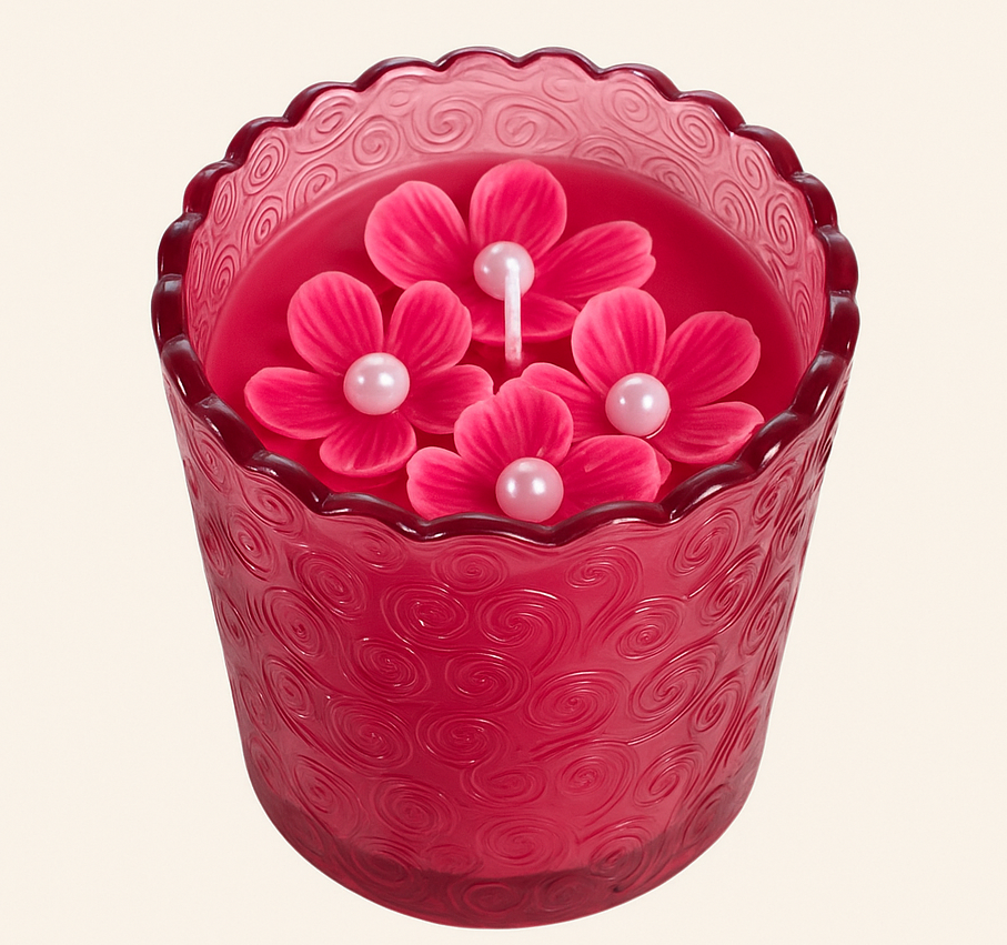 top view of Designer Jar Candle