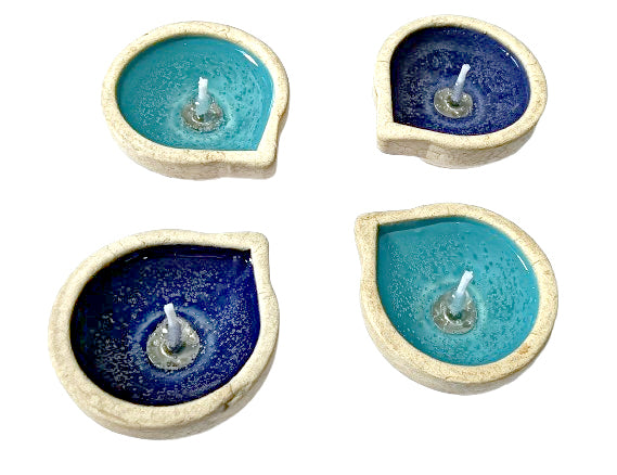 Mystic Glow Diya Candle Set of 4