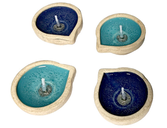 Mystic Glow Diya Candle Set of 4