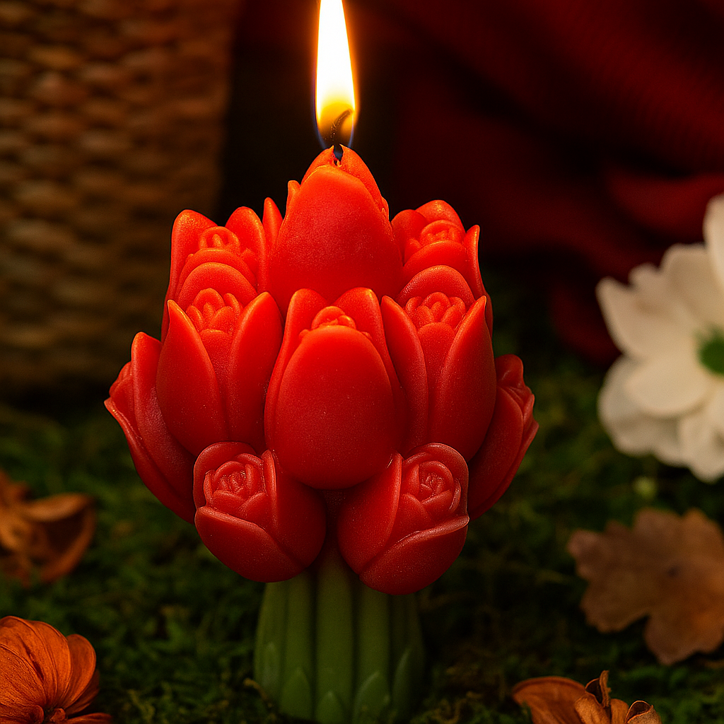 handcrafted Flower Bunch Soy Candle