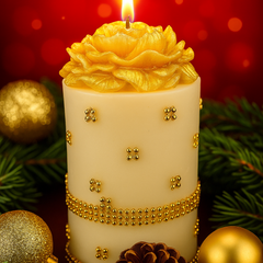 eco friendly gold Soy Artistic Pillar 