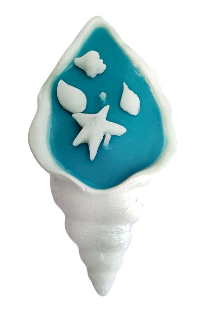 vegan Ceramic Sea Shell Candle