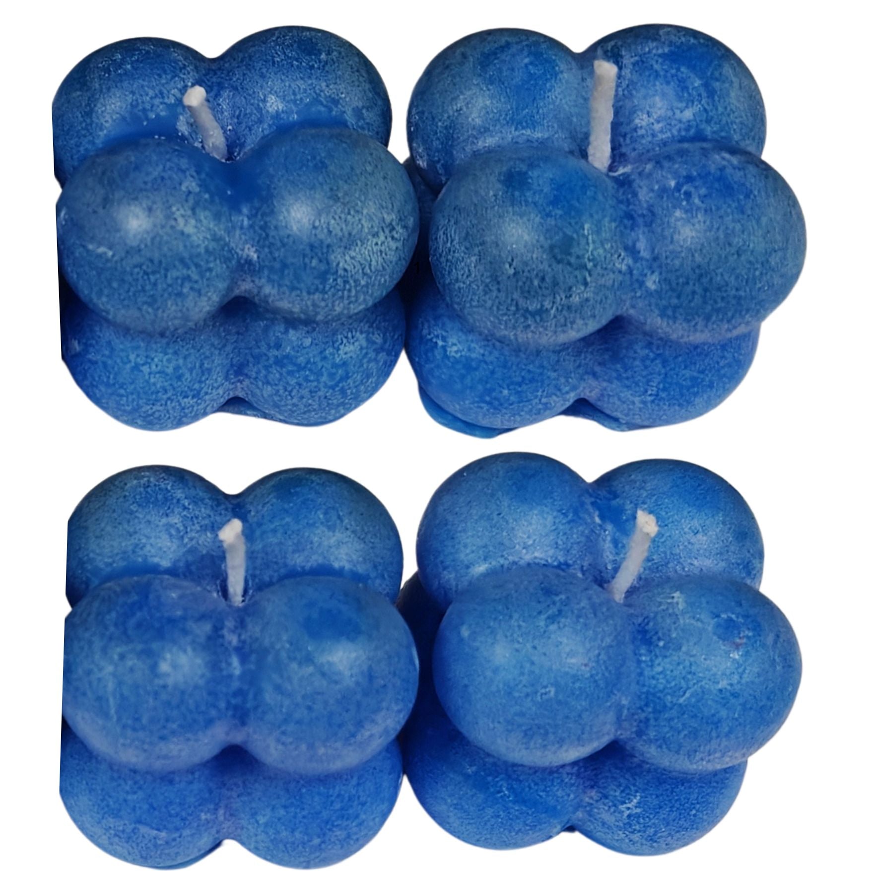 eco friendly bubble blue candle