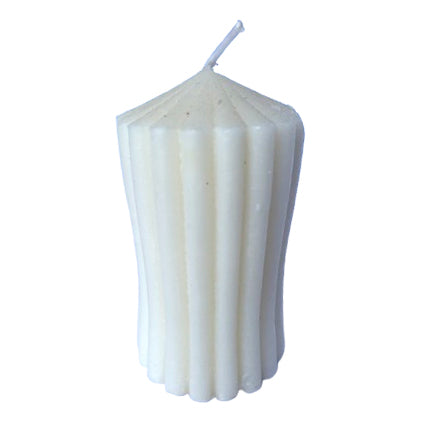 handcrafted white Designer Pillar Candle